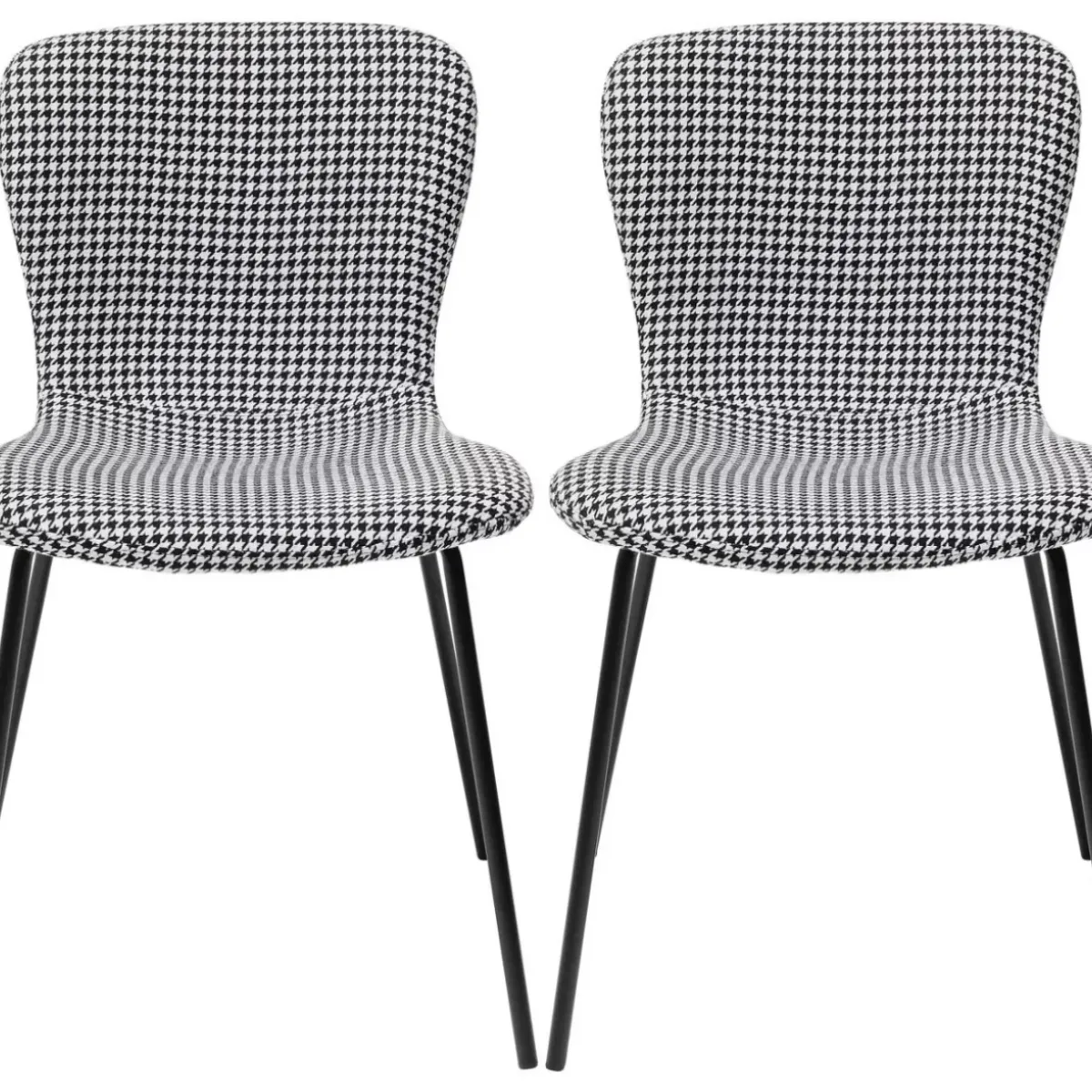 Outlet Stuhl Frida Schwarz Und Weiss (2/Set) Stühle