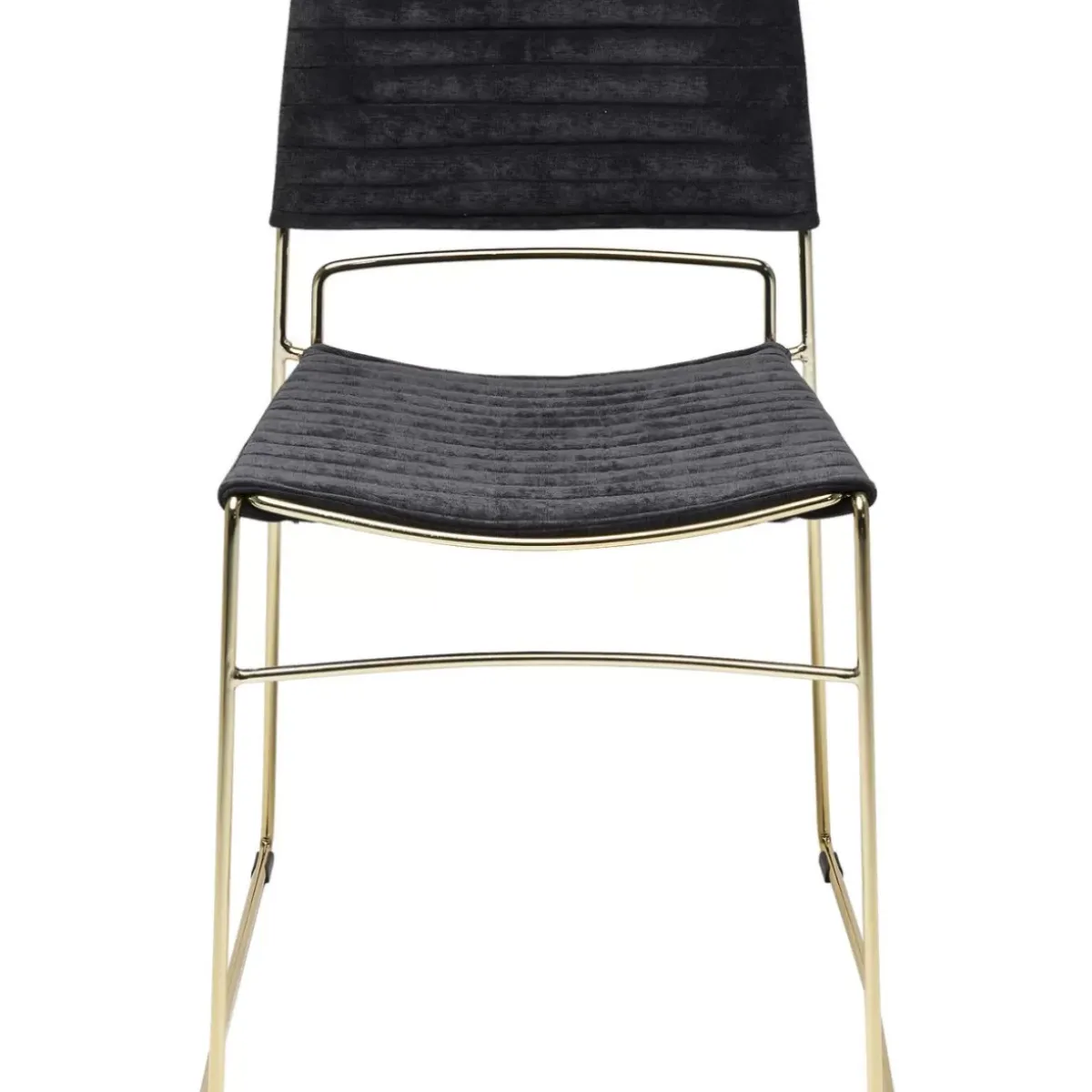 Stuhl Hugo Schwarz Gold Stühle