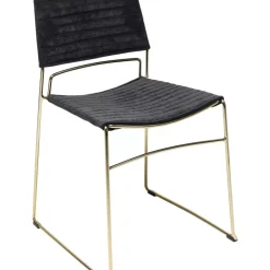 Stuhl Hugo Schwarz Gold Stühle