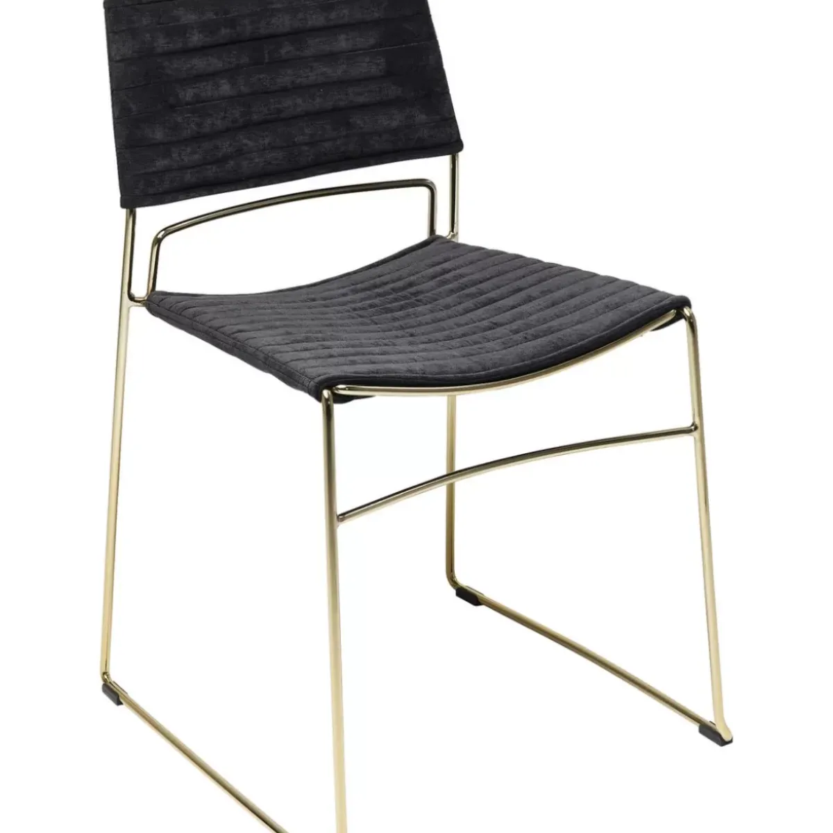 Stuhl Hugo Schwarz Gold Stühle