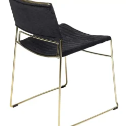Stuhl Hugo Schwarz Gold Stühle