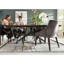 Stuhl Mode Velvet Grau Stühle
