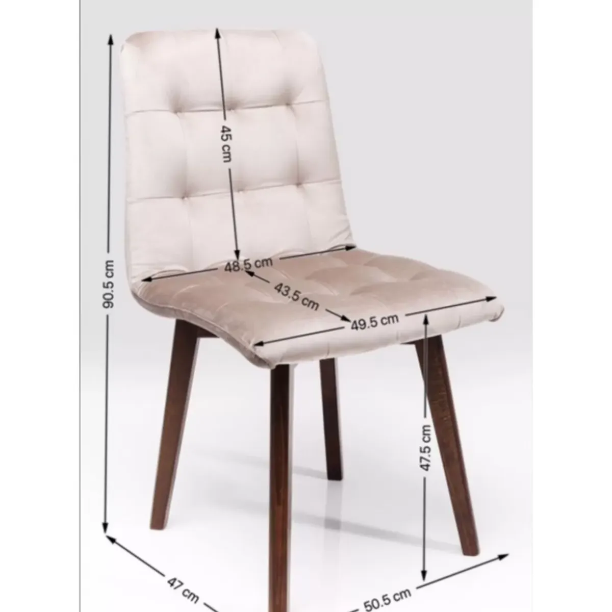 Sale Stuhl Moritz Velvet Silbergrau Stühle