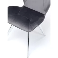 Clearance Stuhl Viva Grau Chrom Stühle