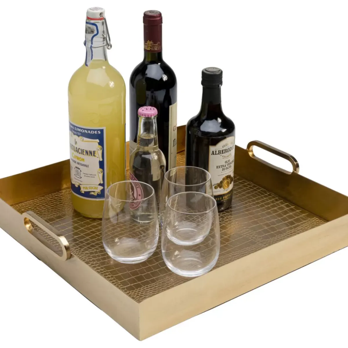 Clearance Tablett Serpente 42X41Cm Geschirr & Tischaccessoires