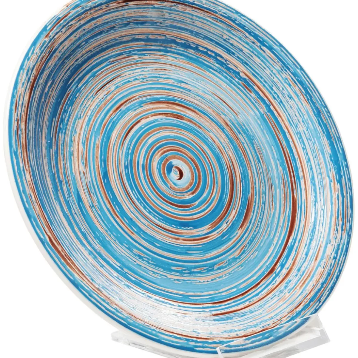 Clearance Teller Swirl Blau O19Cm Geschirr & Tischaccessoires