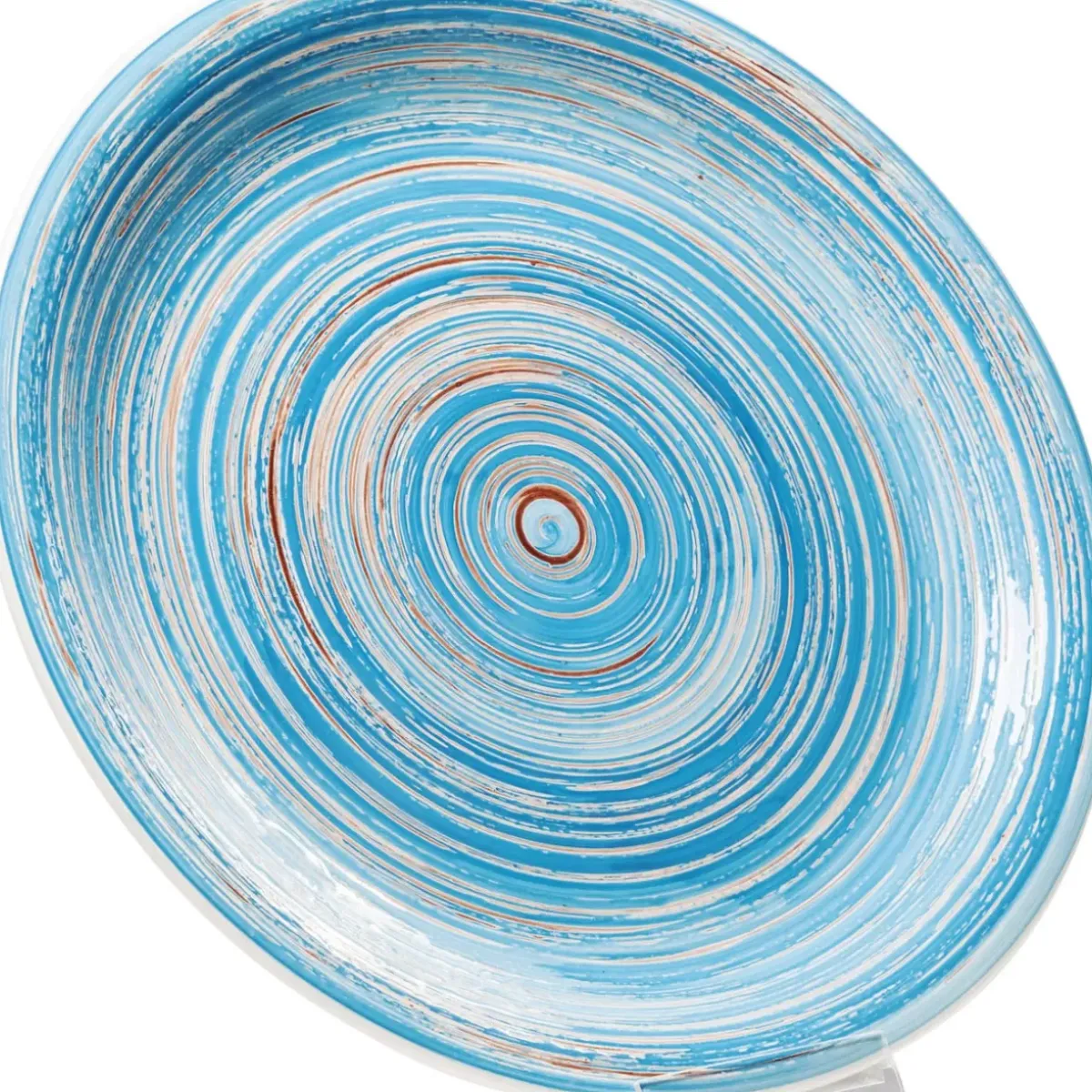 Discount Teller Swirl Blau O27Cm Geschirr & Tischaccessoires
