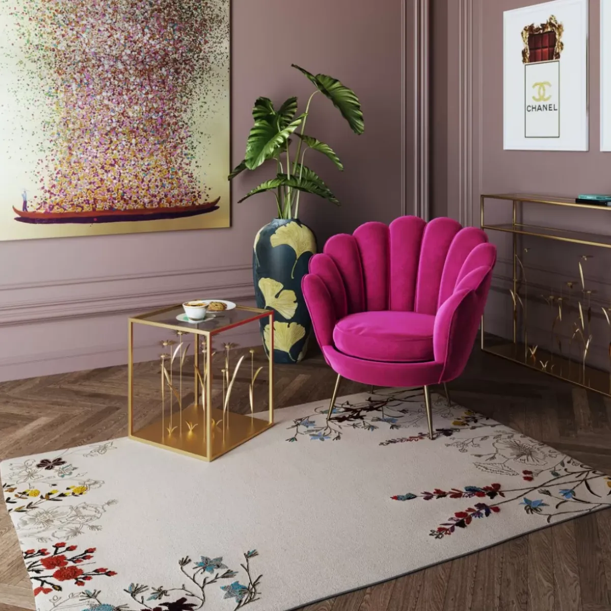 Online Teppich Wildflowers 120X180Cm Teppiche