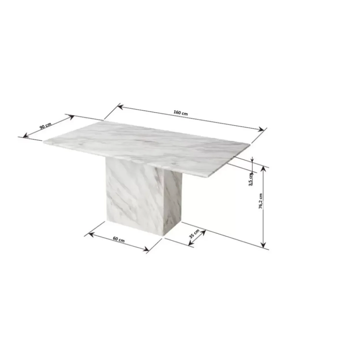 New Tisch Artistico Marble 160X90 Tische