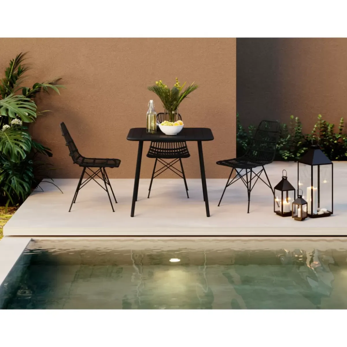 Discount Tisch Bora Bora 80X80 Outdoormöbel