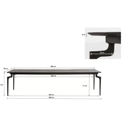 Outlet Tisch Bug 300X90Cm Tische