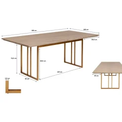Discount Tisch Cesaro 200X100Cm Tische