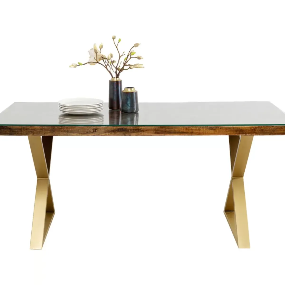 Tisch Conley Cross Brass 180X90Cm Tische