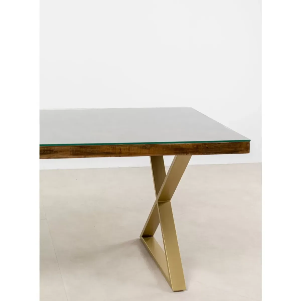 Tisch Conley Cross Brass 180X90Cm Tische