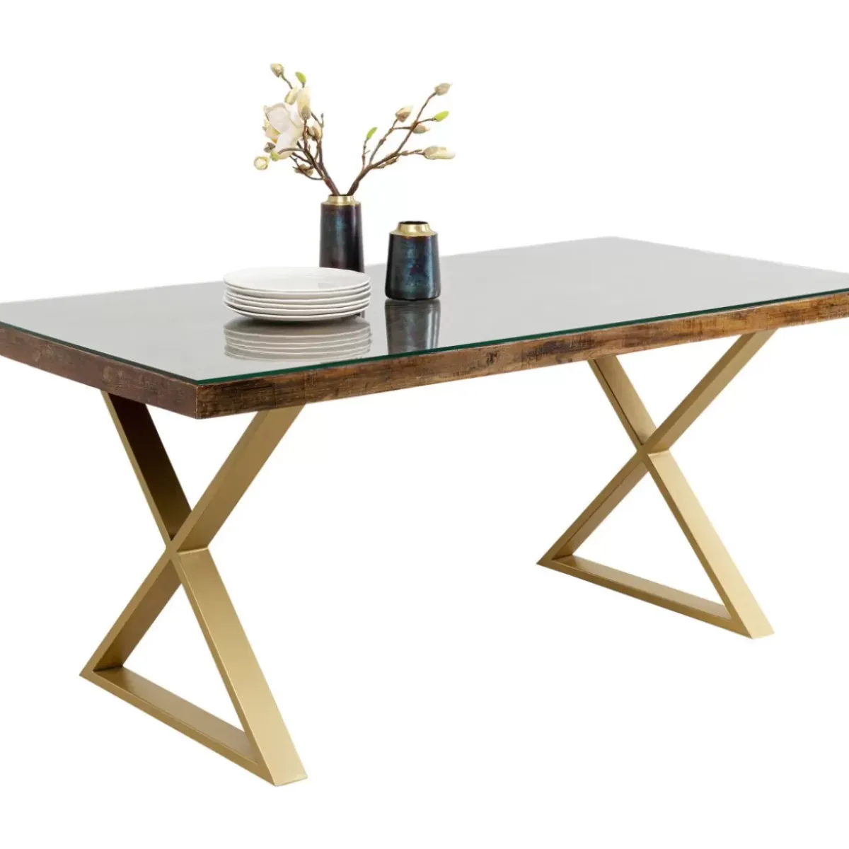 Tisch Conley Cross Brass 180X90Cm Tische