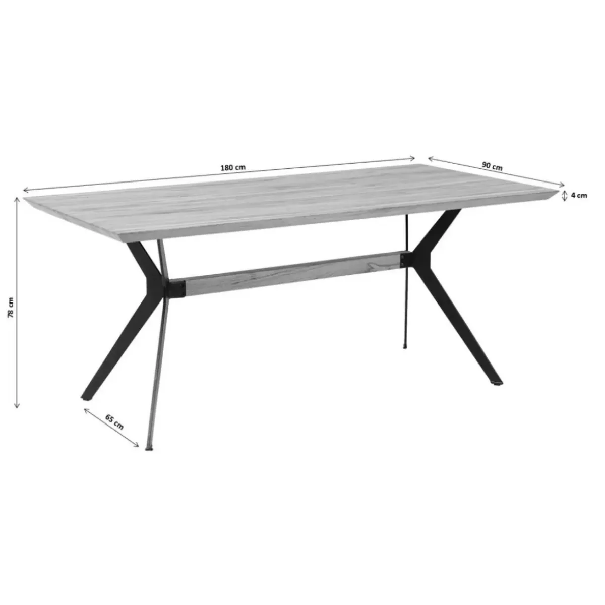 Hot Tisch Downtown Walnut 180X90 Tische