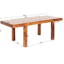 Clearance Tisch Momo Inkl. 2 Ansteckplatten 120(40+40)X80Cm Tische