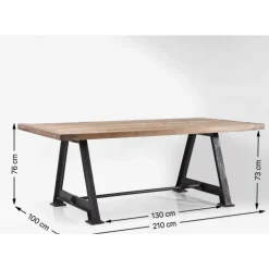 Online Tisch Railway Unikat 210X100Cm Tische