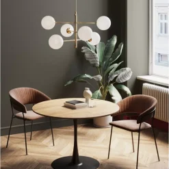 New Tisch Schickeria Eiche Schwarz O110Cm Tische