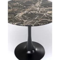 Discount Tisch Schickeria Marmor Schwarz O80Cm Tische