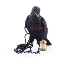 Outlet Tischleuchte Animal Crow Matt Schwarz Tischleuchten