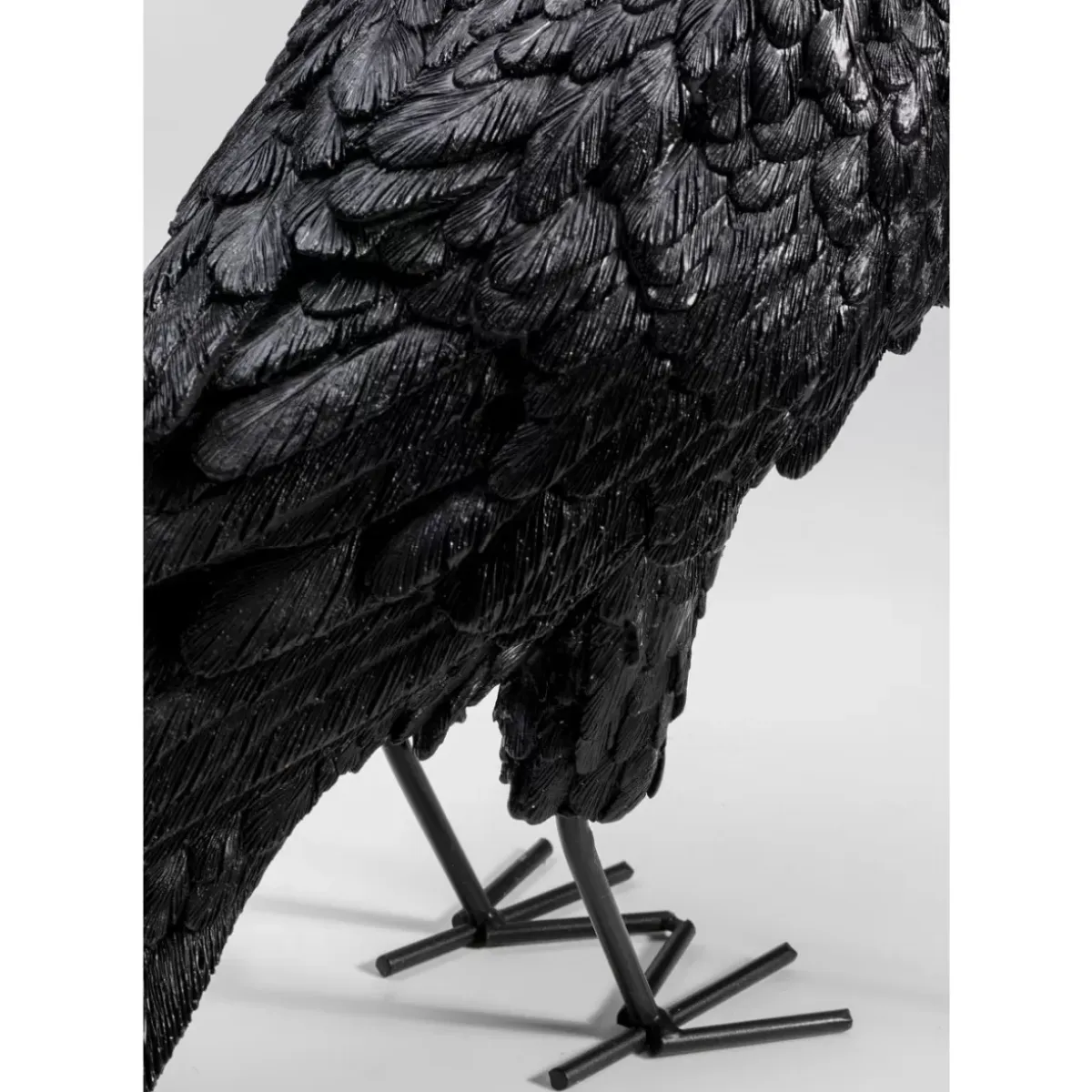Outlet Tischleuchte Animal Crow Matt Schwarz Tischleuchten