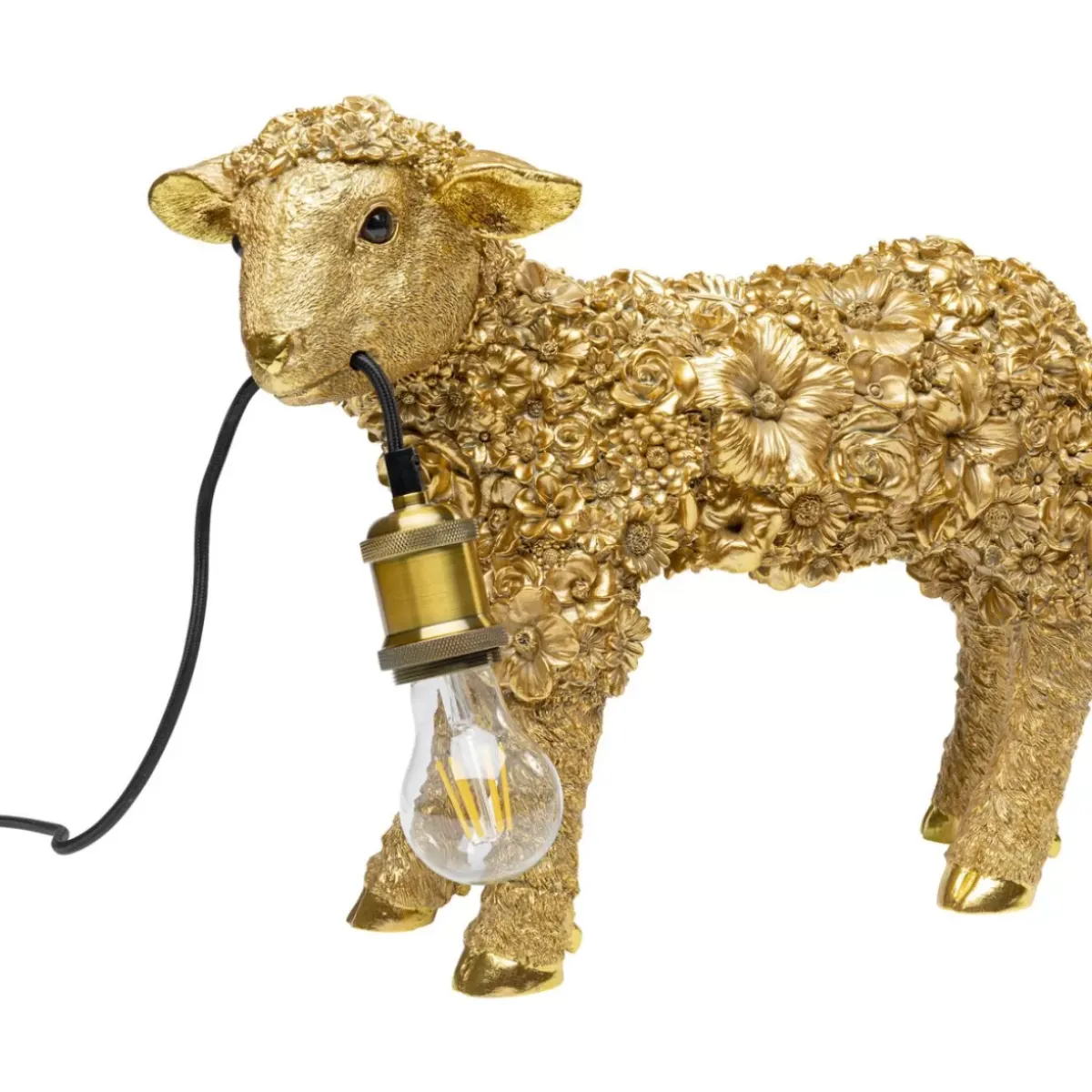 Discount Tischleuchte Animal Flower Sheep Gold 36Cm Tischleuchten