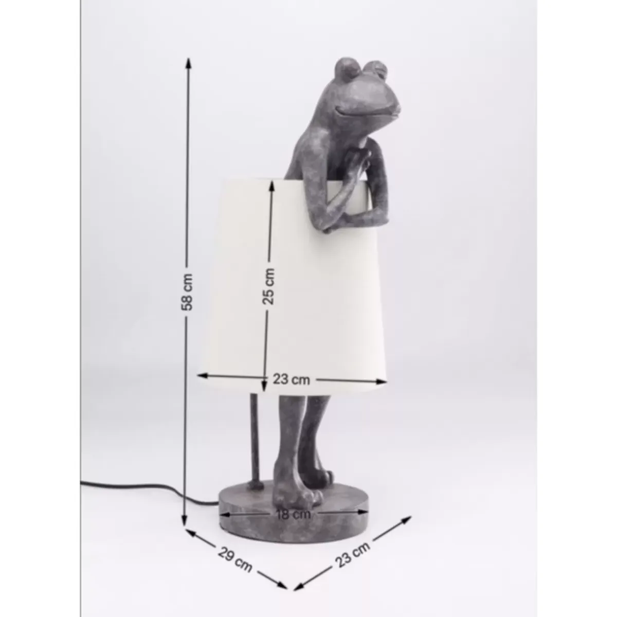 New Tischleuchte Animal Frog Grau Tischleuchten