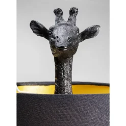 Discount Tischleuchte Animal Giraffe Matt Schwarz Tischleuchten