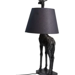 Discount Tischleuchte Animal Giraffe Matt Schwarz Tischleuchten