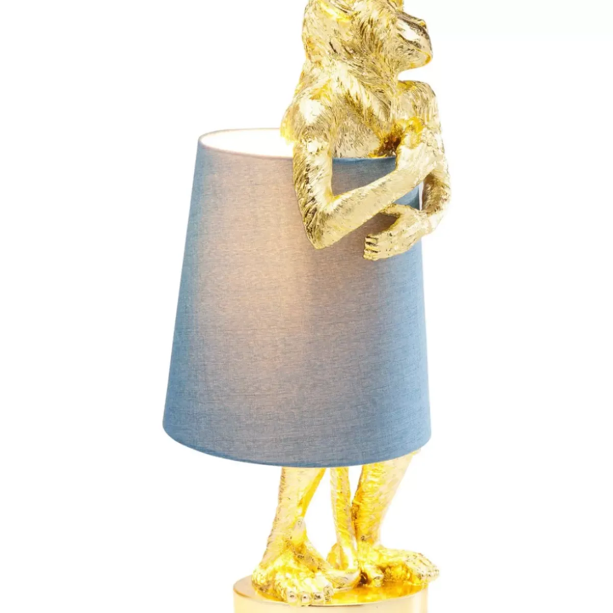 Online Tischleuchte Animal Monkey Gold Blau Tischleuchten