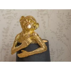 Online Tischleuchte Animal Monkey Gold Blau Tischleuchten