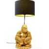 Discount Tischleuchte Animal Monkey Gorilla Gold Tischleuchten