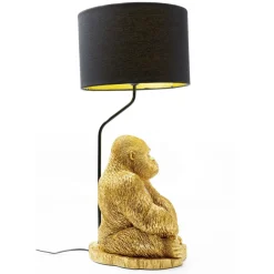 Discount Tischleuchte Animal Monkey Gorilla Gold Tischleuchten