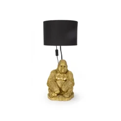 Discount Tischleuchte Animal Monkey Gorilla Gold Tischleuchten