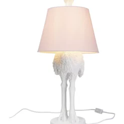 New Tischleuchte Animal Ostrich Weis 66Cm Tischleuchten