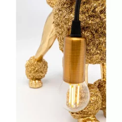 Online Tischleuchte Animal Poodle Gold 32Cm Tischleuchten