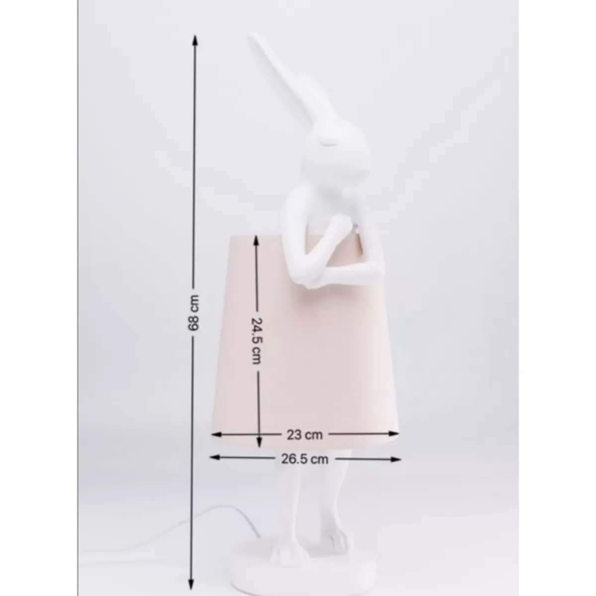 New Tischleuchte Animal Rabbit Weis 68Cm Tischleuchten