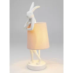 Hot Tischleuchte Animal Rabbit Weis/Rosa 50Cm Tischleuchten