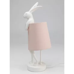 Hot Tischleuchte Animal Rabbit Weis/Rosa 50Cm Tischleuchten