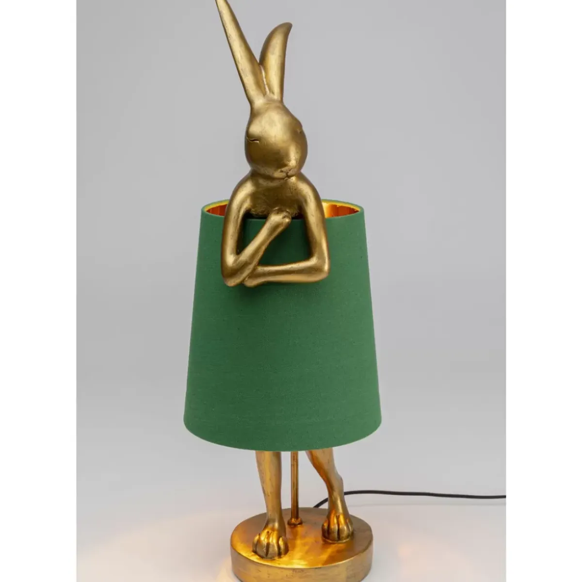 Best Tischleuchte Animal Rabbit Gold/Grun 68Cm Tischleuchten