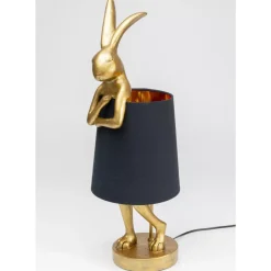 Best Tischleuchte Animal Rabbit Gold/Schwarz 68Cm Tischleuchten