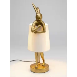 Online Tischleuchte Animal Rabbit Gold/Weis 50Cm Tischleuchten