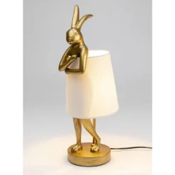 Online Tischleuchte Animal Rabbit Gold/Weis 50Cm Tischleuchten