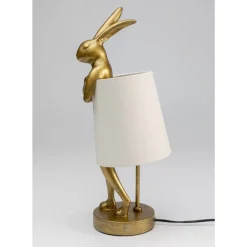 Online Tischleuchte Animal Rabbit Gold/Weis 50Cm Tischleuchten