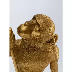 Clearance Tischleuchte Animal Standing Monkey Gold 51Cm Tischleuchten