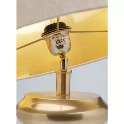 Hot Tischleuchte Barock Gold Beige 49Cm Tischleuchten