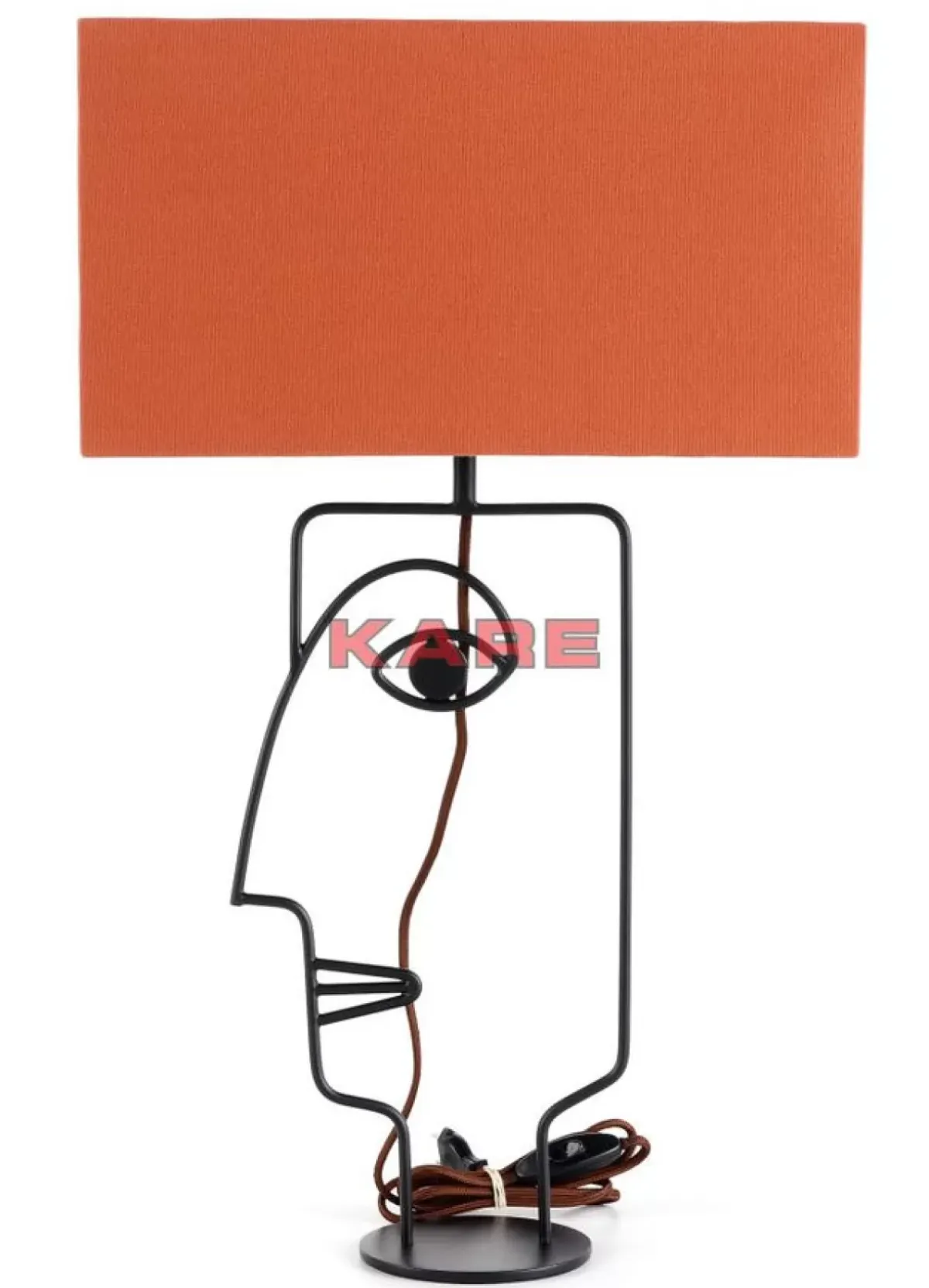 Discount Tischleuchte Face Wire Orange Tischleuchten