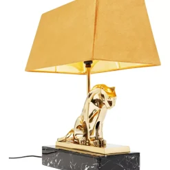Tischleuchte Geometric Leopard Braun 36Cm Tischleuchten