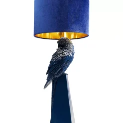 Outlet Tischleuchte Parrot Blau 84Cm Tischleuchten